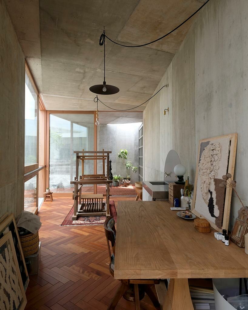 studio cochi extends tomigusuku home with modern studio space