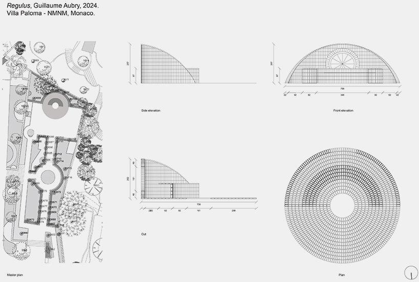 heliotropic brick-clad pavilion by guillaume aubry chases the sun's movement in monaco