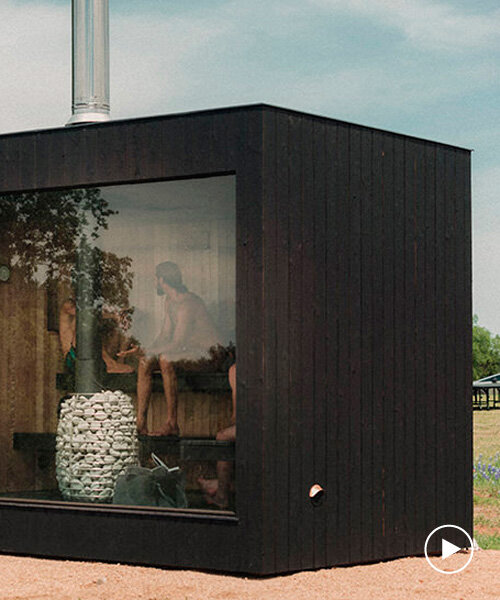 modular cabins and saunas by elmntl allow user customization and flexible installation