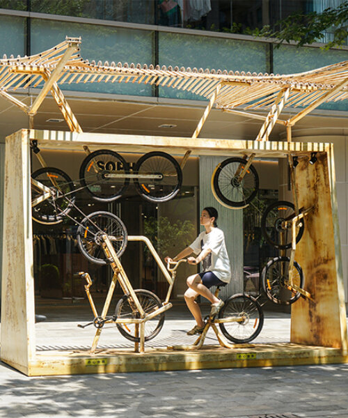 MBRS transforms discarded bicycle components into interactive urban installation in china