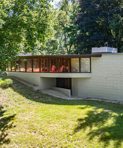 frank lloyd wright's 1950 winn house hits the market for $1.85M in kalamazoo, michigan