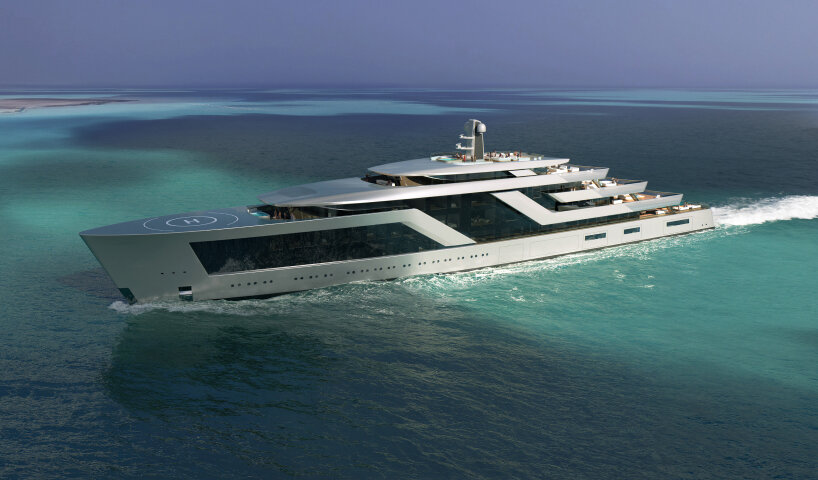 revival superyacht elevates isaac burrough's original design with glass-bound exteriors