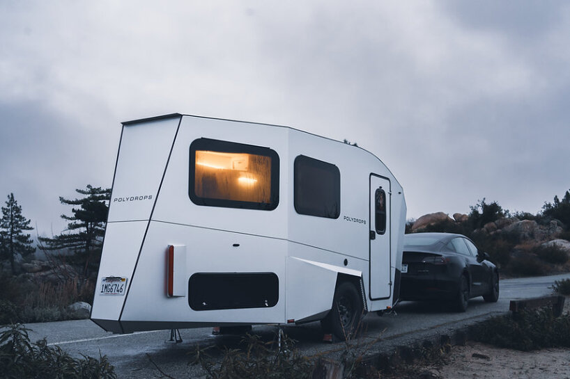 Remolque eléctrico del panel solar de la casa móvil P21 de Polydrops