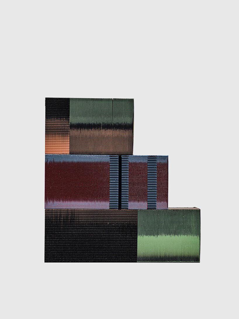 dov ganchrow turns FDM purge blocks into cargo for multicolored 3D printed trucks