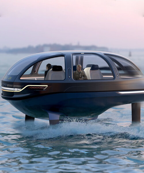 seymourpowell’s autonomous electric hydrofoil boat offers ride-sharing around coastal cities
