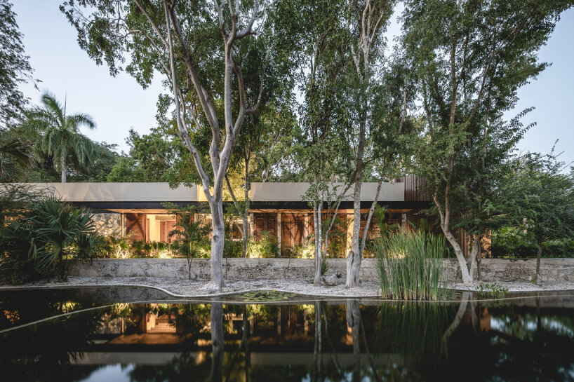 Exuberantes plantas y paredes de piedra conforman el Hotel Spa, uno de los Mexicano de Arquitectura más altos de México.