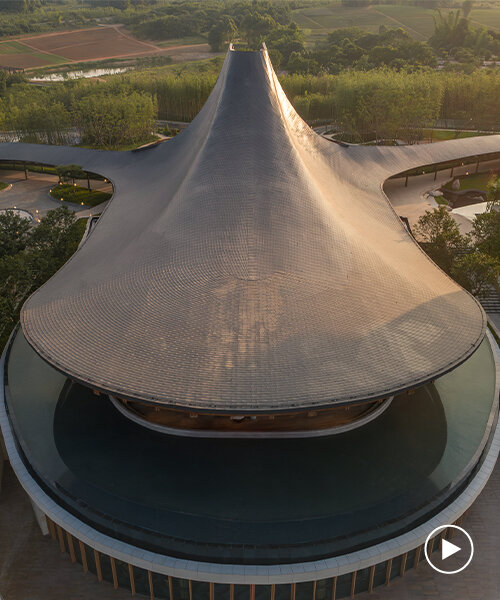 the spine resort by AIM architecture spreads like tentacles across riparian land in china