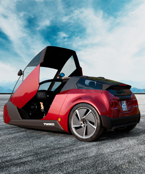 three-wheel electric vehicle TWIKE 5 uses pedals and ‘joysticks’ to drive around