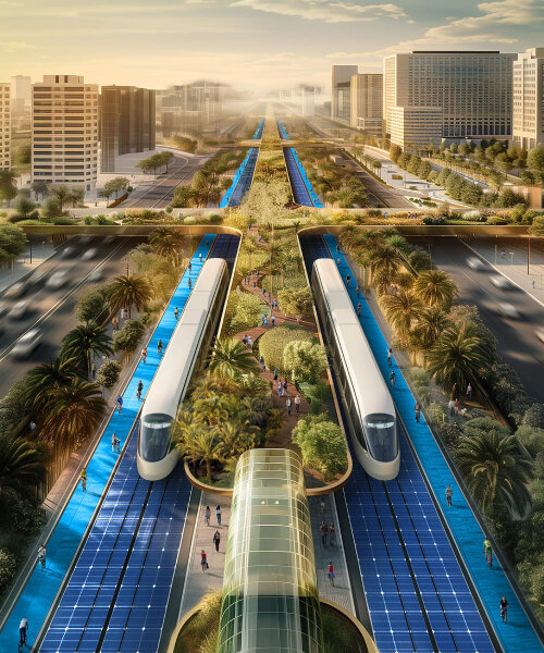 URB to build world’s greenest highway in dubai with solar-powered trams and urban farms