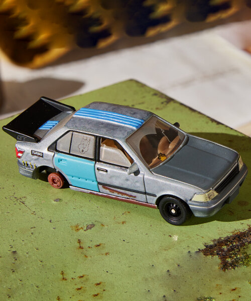 missing tire in MSCHF’s hot wheels car pays homage to a newbie driver’s beat-up vehicle