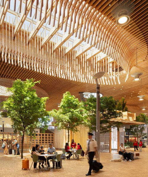 world's largest mass timber airport opens to travelers in portland, oregon