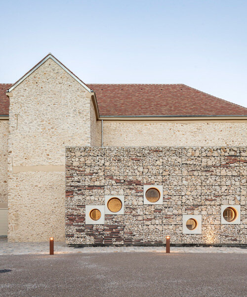 french farm becomes chessy cultural center with stone additions by opus 5 architectes