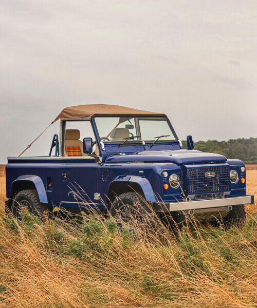 kingsley’s 4x4 defender can have roofs like panoramic glass or an open top with ‘bikini’ cover