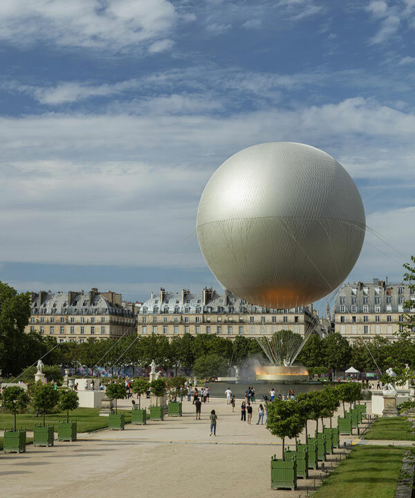 mathieu lehanneur's balloon-shaped cauldron rises to celebrate the paralympics' opening