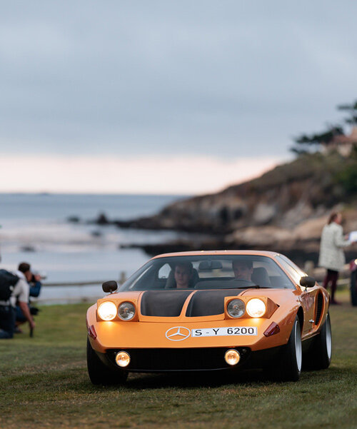 mercedes-benz showcases evolution of automotive design during monterey car week 2024