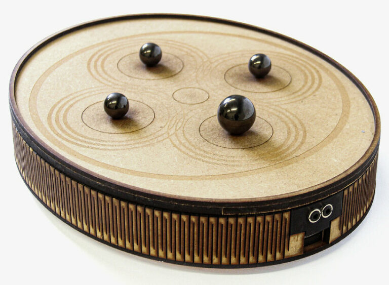 Lp Marbles Instrument musical instrument ‘stacco’ produces chimes and sounds by moving ...