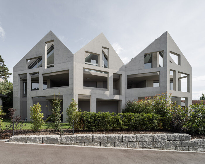 folding concrete fronts kohlerstraumann studio's triplex in switzerland