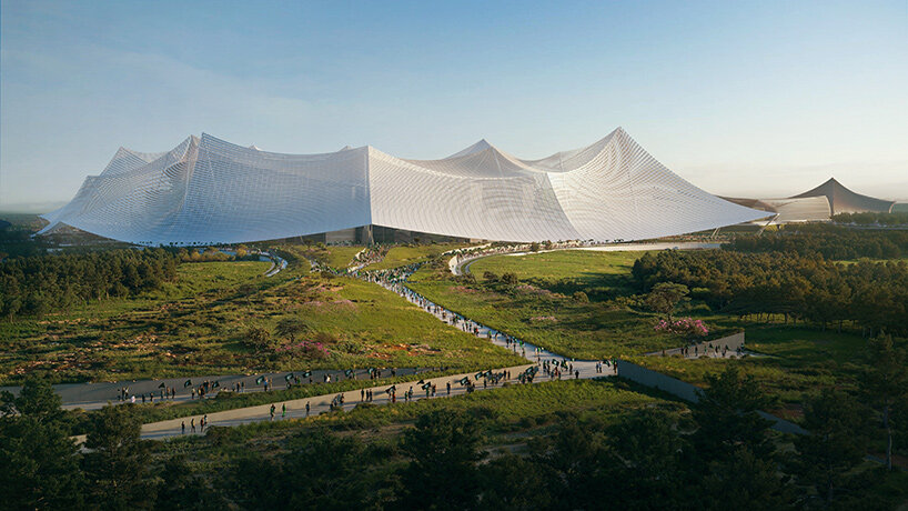 The world's largest football stadium will be covered with a tent roof in Morocco