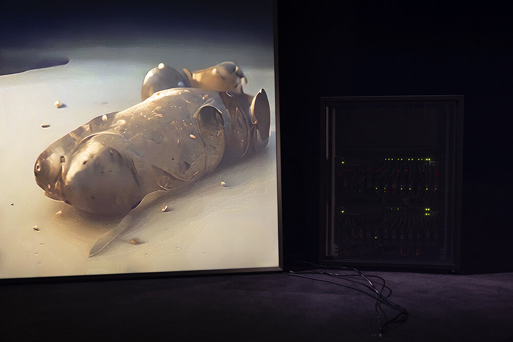 philippe parreno's multimedia show at pola museum conjures the natural and artificial
