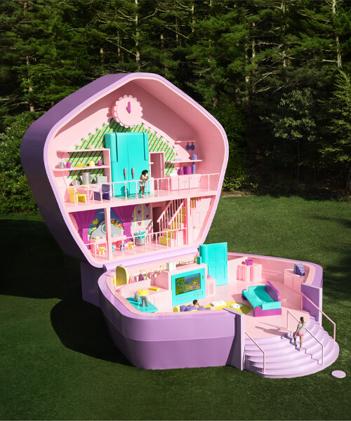 airbnb welcomes life-sized polly's pocket compact home in massachusetts