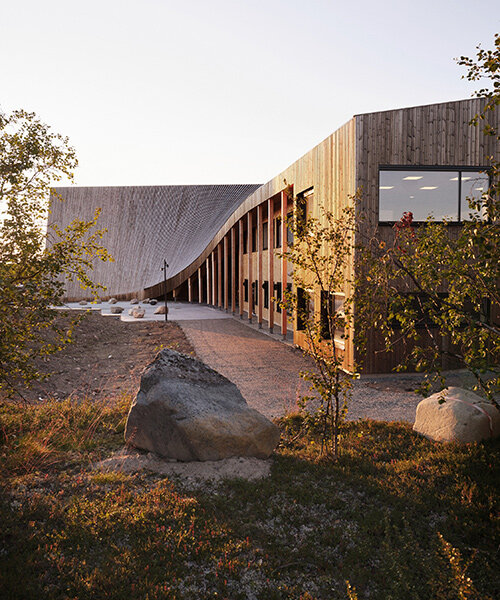 snøhetta, 70°N arkitektur & joar nango evoke reindeer antlers with norwegian cultural hub