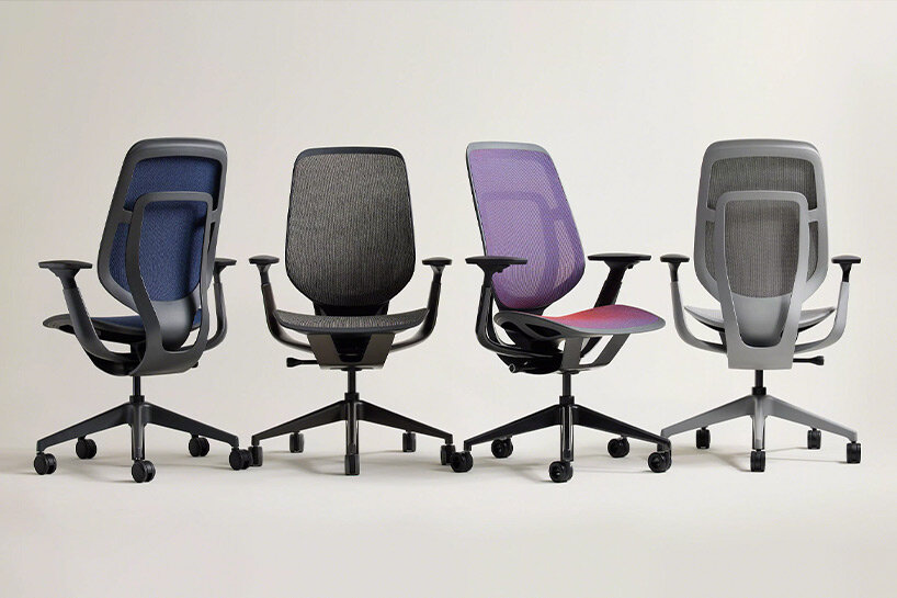 unlimited color options with steelcase’s karman chair’s customizable fabrics & finishes