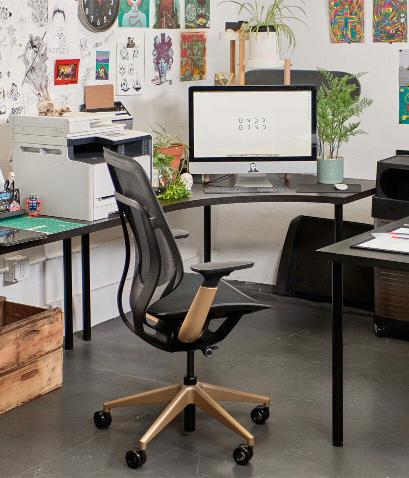 unlimited color options with steelcase’s karman chair’s customizable fabrics & finishes