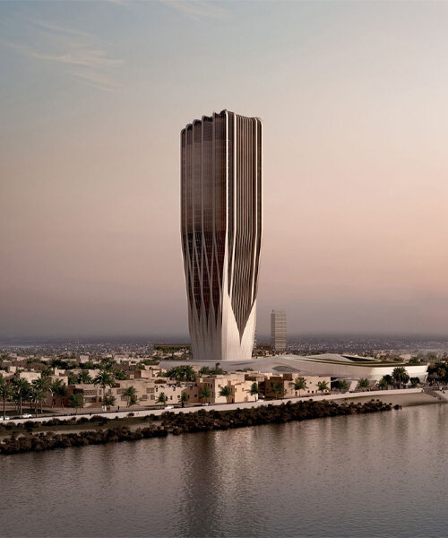 zaha hadid architects shares progress on central bank of iraq headquarters in baghdad