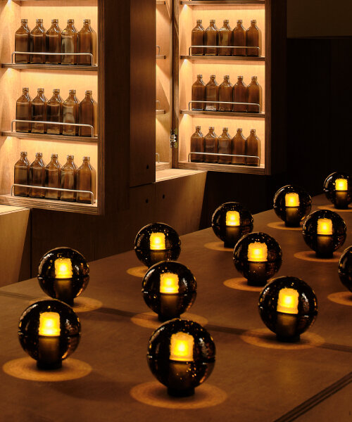 bocci’s rechargeable glass table lights illuminate aesop’s spaces in new york and vancouver