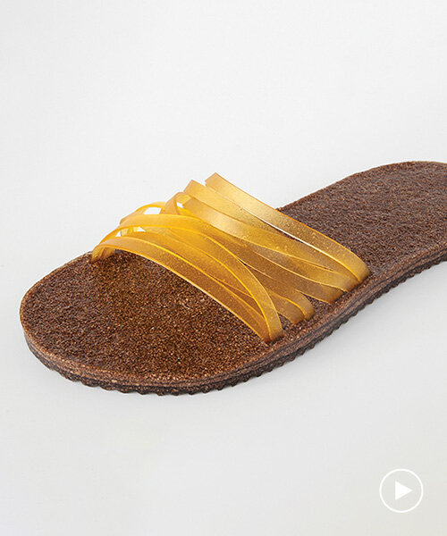 cork and algae compose biodegradable vegan slippers you can bake at home