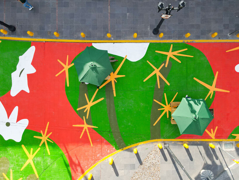 vibrant cactus motifs decorate ciudad juárez’s historic center reclaiming public space