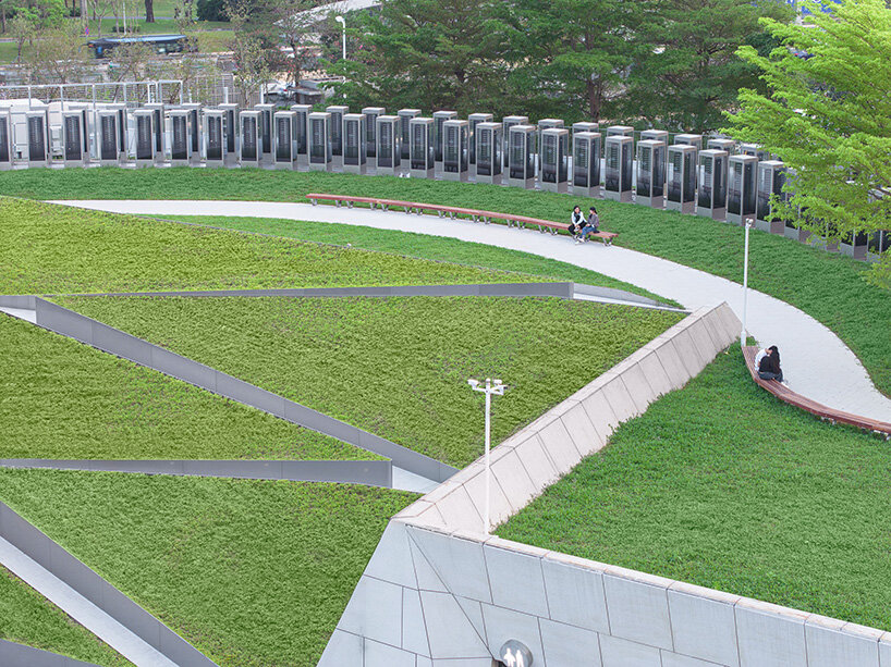 Cortinas de cristal multifacéticas llenan de sol la tienda insignia de DJI Origami en Shenzhen