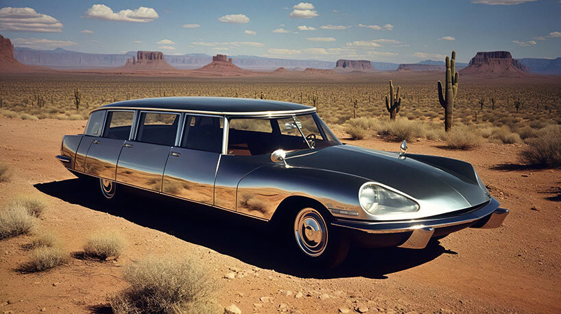 ferrari camper vans and other imaginary secret cars jump out of mr. françois' AI photo book