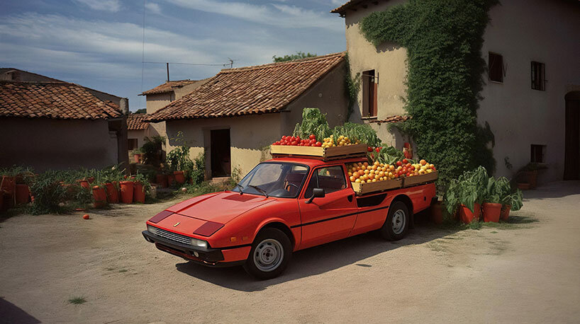 ferrari camper vans and other imaginary secret cars jump out of mr. françois' AI photo book