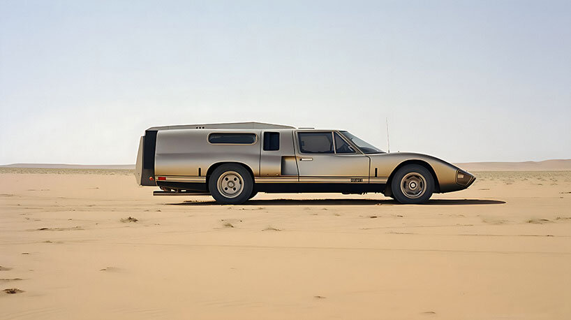 ferrari camper vans and other imaginary secret cars jump out of mr. françois' AI photo book