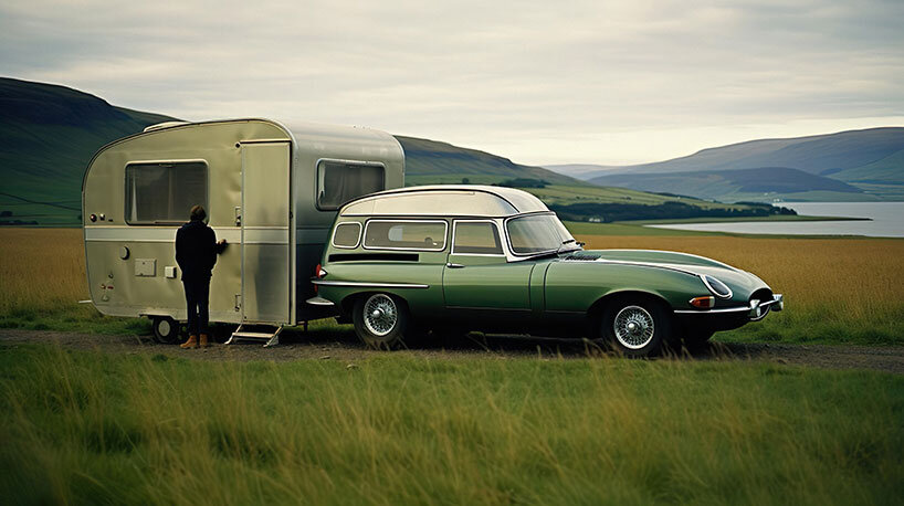 ferrari camper vans and other imaginary secret cars jump out of mr. françois' AI photo book