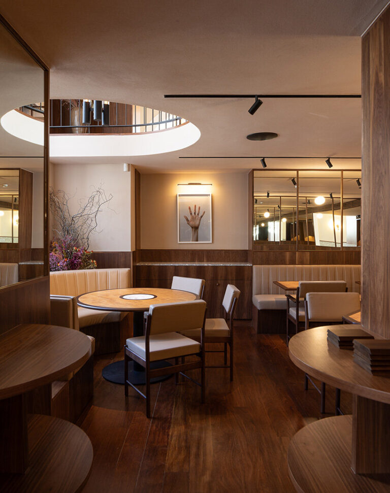 atelier sérgio rebelo converts bank building into restaurant in porto