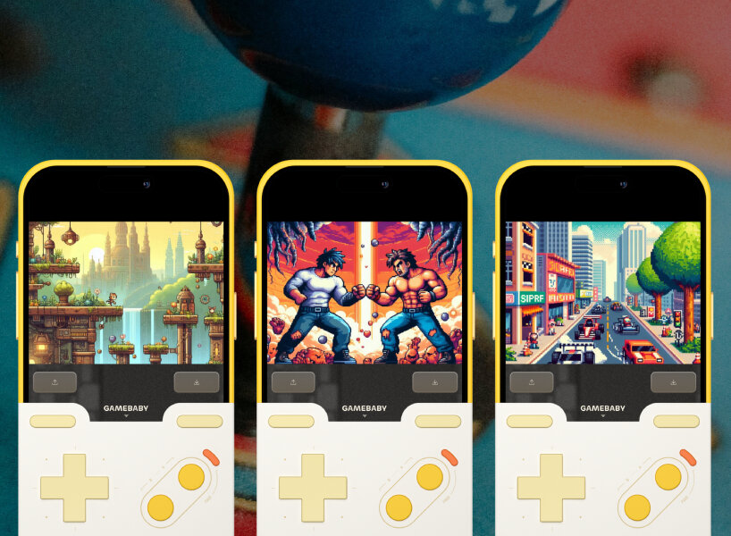 users can play retro games on the iPhones using the tactile controllers