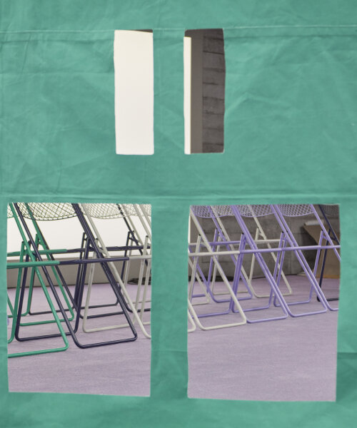 gary hume designs burberry’s summer 2025 show set with cutouts inspired by hospital doors