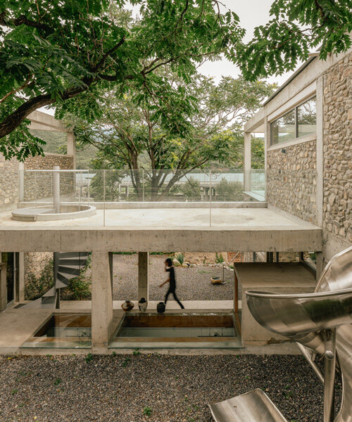 chaoffice designs this house of bluff like a concrete 'playground' in beijing village