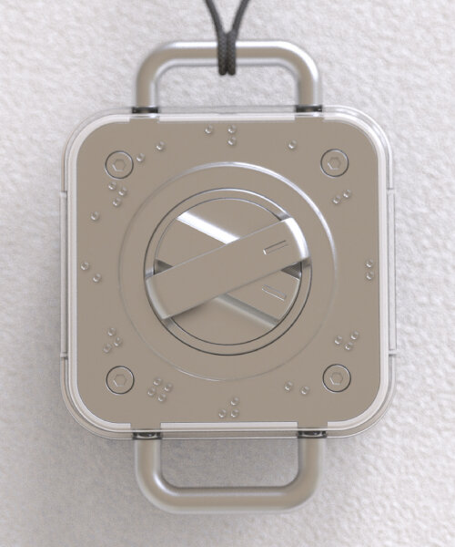 jinkyo han’s blind watch for the visually impaired uses braille to indicate the hours