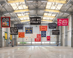 large-scale artworks by jeremy deller, oliver beer & more unfold at the 17th biennale de lyon
