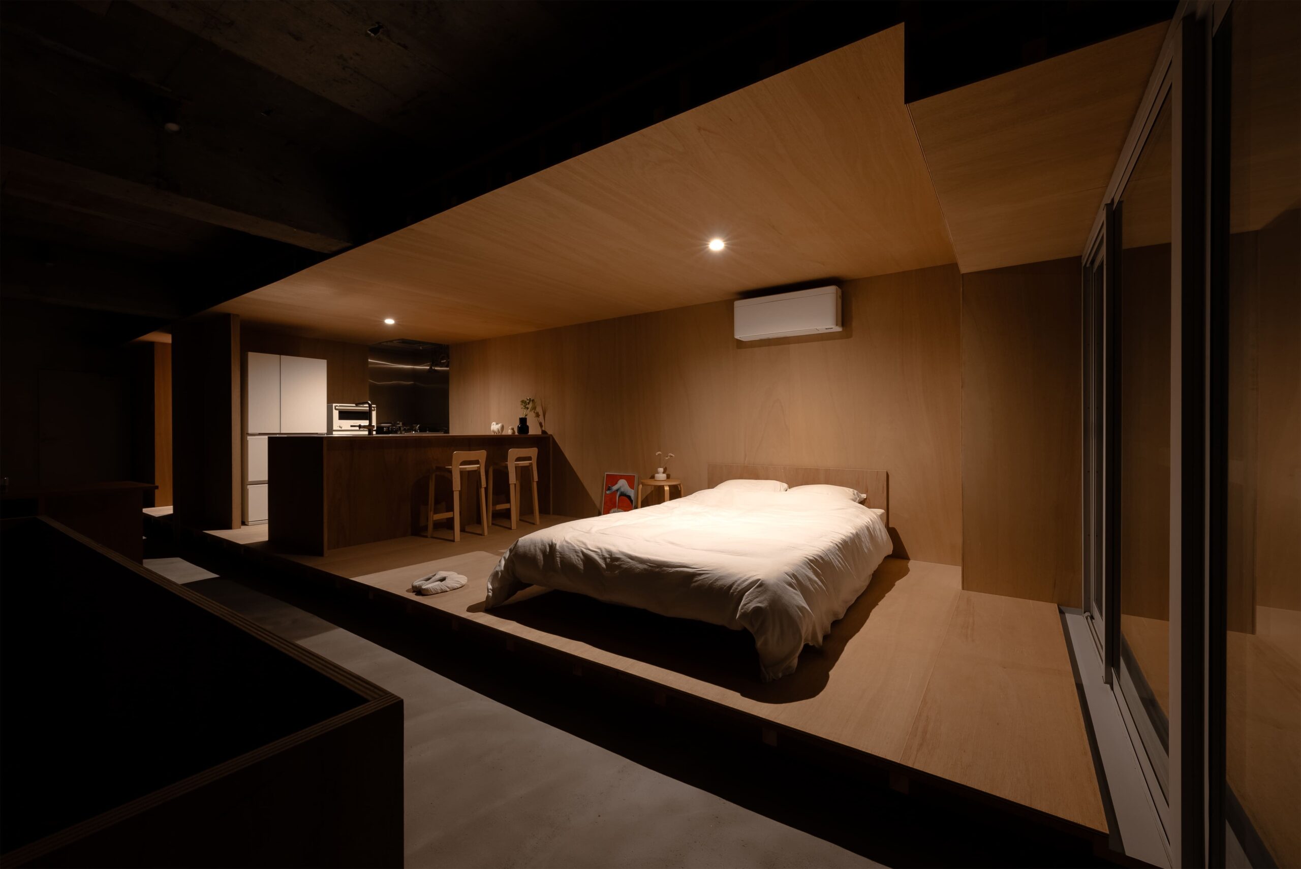 play of light and shadow floods japanese apartment by masato takahashi architects