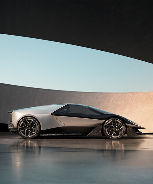 esprit-inspired lotus theory 1 conceptualizes robotic skin 3-seater supercar