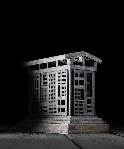 michele de lucchi sculpts wooden and bronze loggia series for 21_21 DESIGN SIGHT show