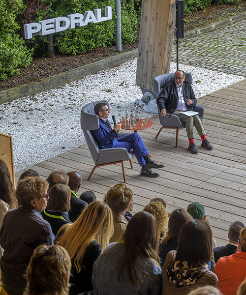 design dialogues with patrick jouin at pedrali's automated warehouse in bergamo, italy