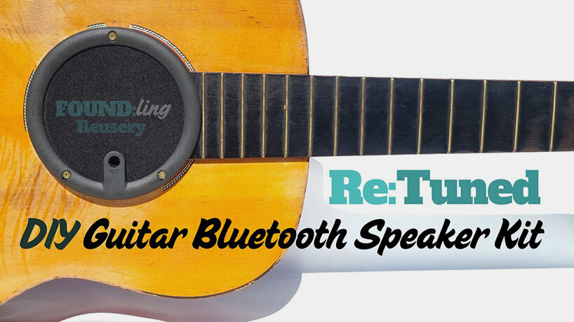 old guitars get new life with sustainable bluetooth speaker kit by FOUND:ling reusery