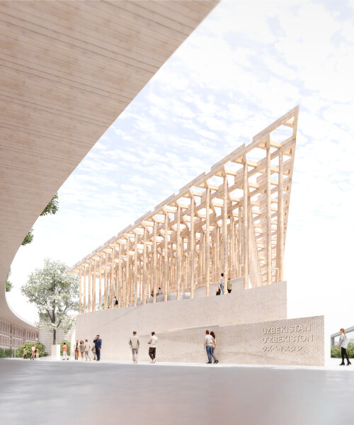 atelier brückner to create deconstructable wooden pavilion for uzbekistan at expo 2025 osaka