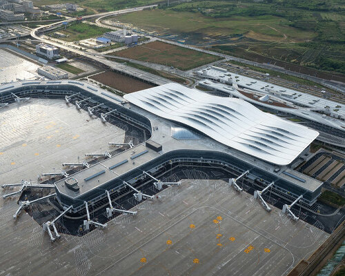 world's largest mass timber airport opens to travelers in portland