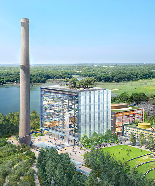 connecticut power plant to be repurposed by bjarke ingels group (BIG) with park by SCAPE